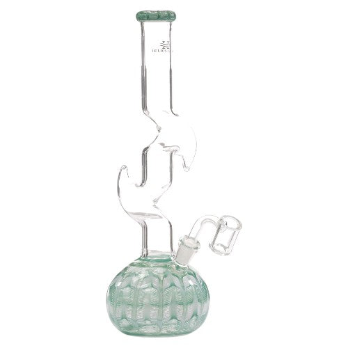 [AM033027] Helios Glass Glass Fancy Ball (9322) 12.0" Teal