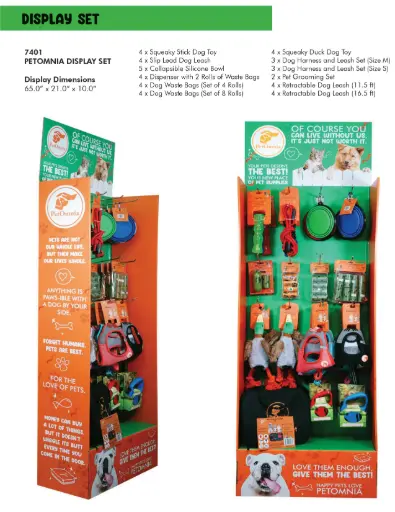 [AM033185] Pet Omnia Dogs Display Set - (65.0" x 21.0" x 10.0')