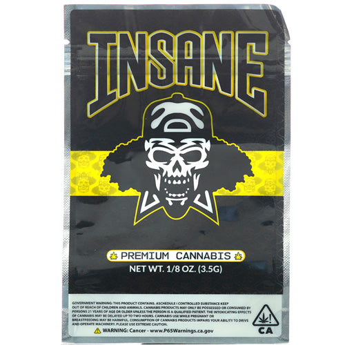 [AM033825] Unbranded Ziploc Bags Smell Proof Zipped Bag 3.5 gr - 0.125 oz 5.0" Insane