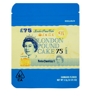 [AM033828] Unbranded Ziploc Bags Smell Proof Zipped Bag 3.5 gr - 0.125 oz 5.0" London Pound cake