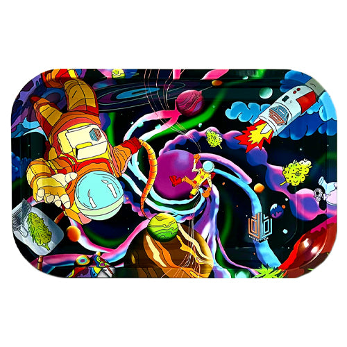 [AM034043] Dabber Box RYO Accessories Metal Rolling Tray 7.0" x 5.5" 7.0" Outer Spase
