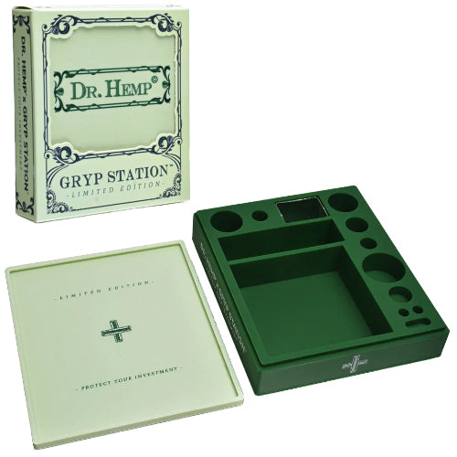 [AM034565] Dr.Hemp Container & Jars Silicone Gryp Station All-One Dabbing Station Green
