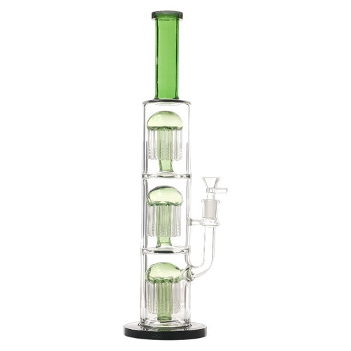[AM037304] Unbranded Glass with 3 Tree 13.0"-Green