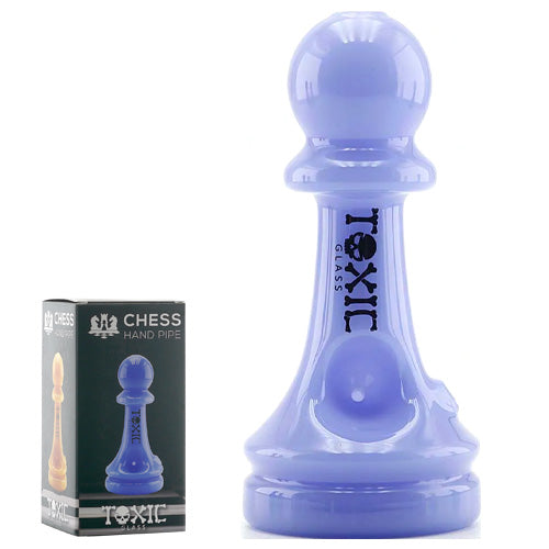 [AM037581] Toxic Hand Pipe Chess TXH8 (6225) Glass 5.0"-Purple