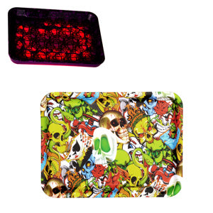[AM037962] Unbranded RYO Accessories Glow Rolling Tray With Led Light 8.5" x 11.0"-Design-4