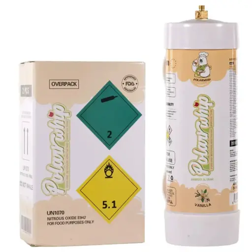 [AM050098] Polar Whip Chargers With Safety Relief Valve 3.3L 2000 GR-Vanilla (2 packs per Box)