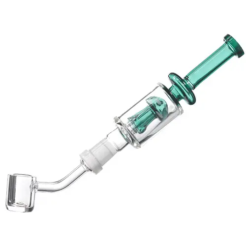 [AM026460] Nectar Collector Mushroom with / 4mm 5578a 14mm 8" Teal