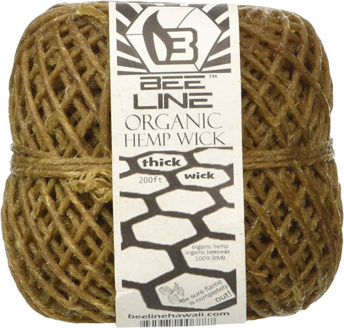 [M0006] BEE LINE Hemp Wick Spool Thick  200ft 1ct