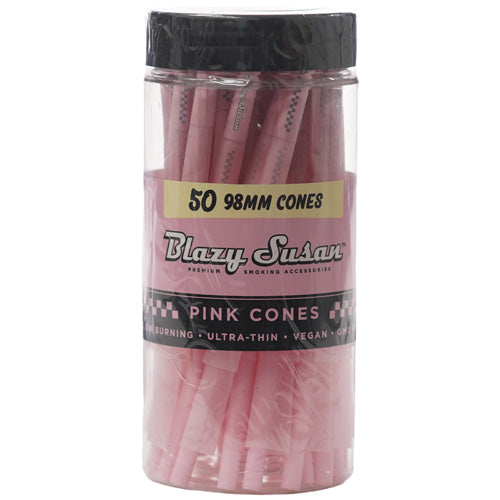 [M0009] BLAZY SUSAN Pink Cones Jar 98mm Size 50/1ct