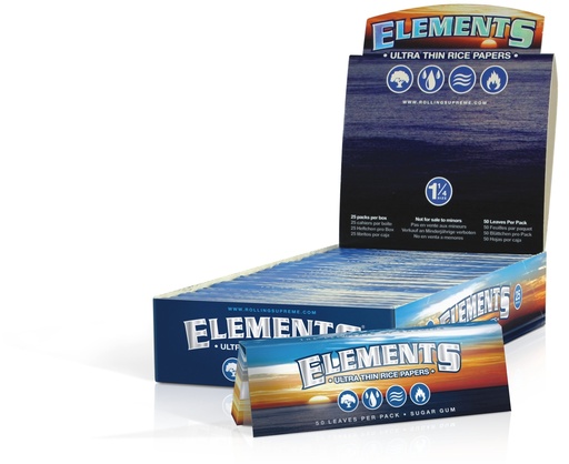 [M0061] ELEMENTS Ultra Thin Papers 11/4 Size 25ct 