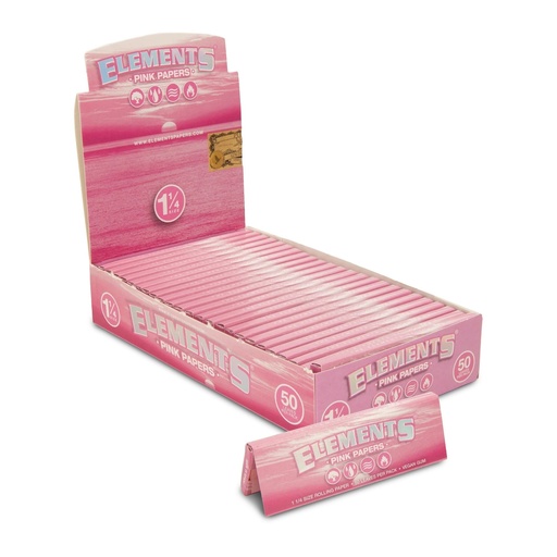 [M0069] ELEMENTS Pink Papers 11/4 Size 50ct