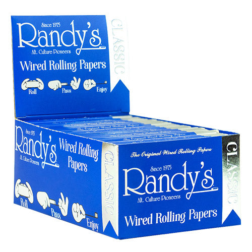 [M0219] RANDY'S Wired Rolling Paper 11/4 Size 25ct