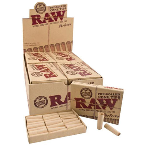 [M0274] RAW Tips Cone Pre-Rolled Perfecto 6/100ct