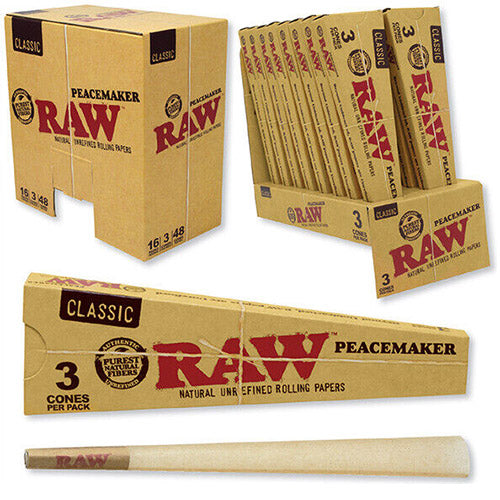 [M0314] RAW Classic Cones Peacemaker Size 3/16ct