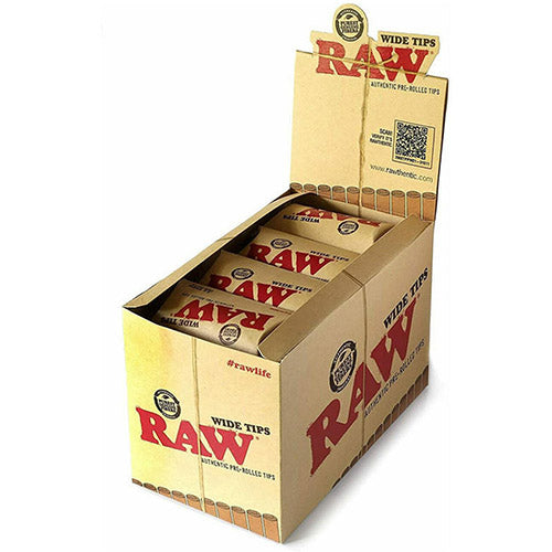 [M0330] RAW Tips Pre-rolled Wide 20ct