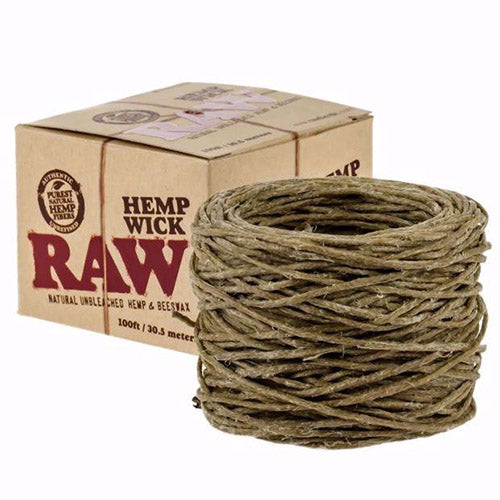 [M0338] RAW Hemp Wick (100ft) 1ct