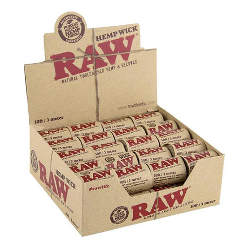 [M0339] RAW Hemp Wick (10ft) 40ct