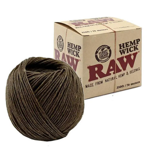[M0341] RAW Hemp Wick (250ft) 1ct