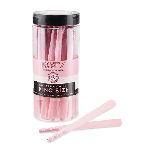 [M0348] ROZY Pink Cones King Size Jar 50ct