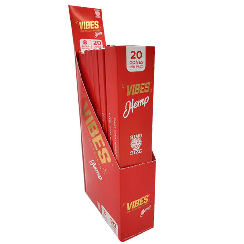 [M0411] VIBES Cones Hemp King Size 20-Pack 8ct