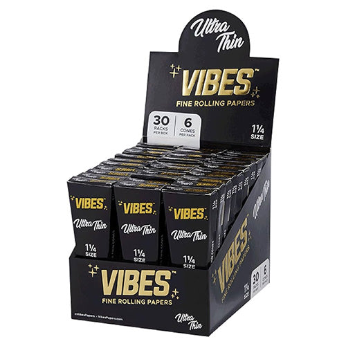 [M0426] VIBES Cones Ultra Thin 11/4 Size 6-Pack 30ct