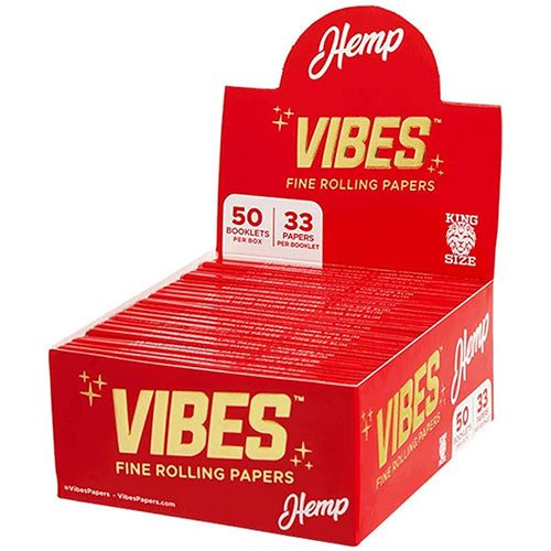[M0452] VIBES Paper+Tip Hemp King Size 24ct