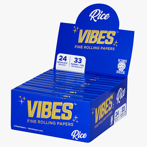 [M0454] VIBES Paper+Tip Rice King Size 24ct