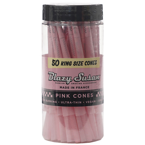 [M0495] BLAZY SUSAN Pink Cones Jar King Size 50/1ct