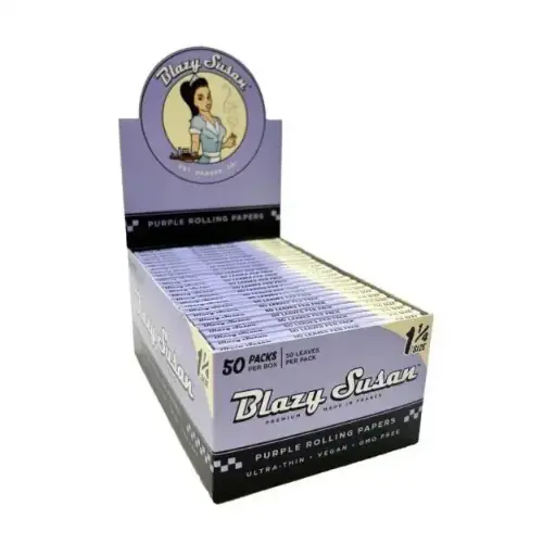 [M0508] BLAZY SUSAN Purple Papers 11/4 Size 50ct