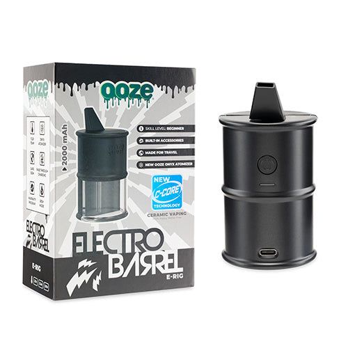 [M0734] OOZE Electro Barrel Dab Rig Black 1ct