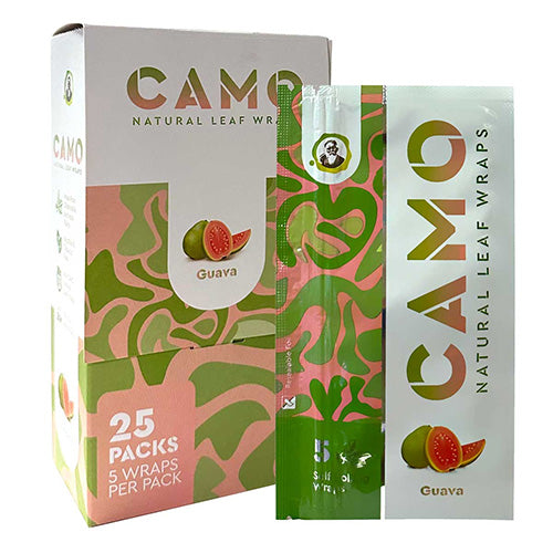 [M1047] CAMO Natural Leaf Wraps Guava 5-Pack 25ct