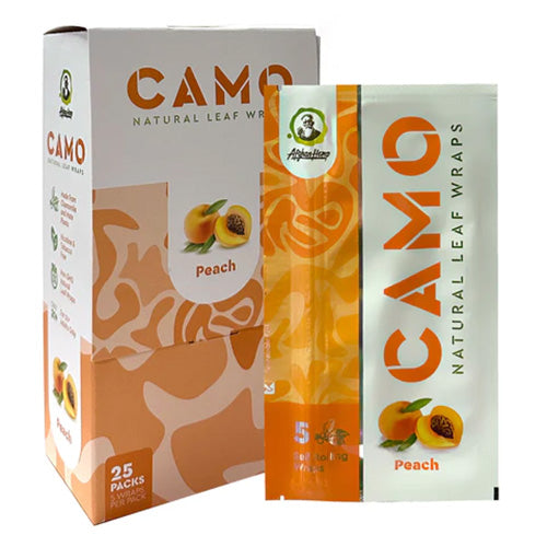 [M1050] CAMO Natural Leaf Wraps Peach 5-Pack 25ct