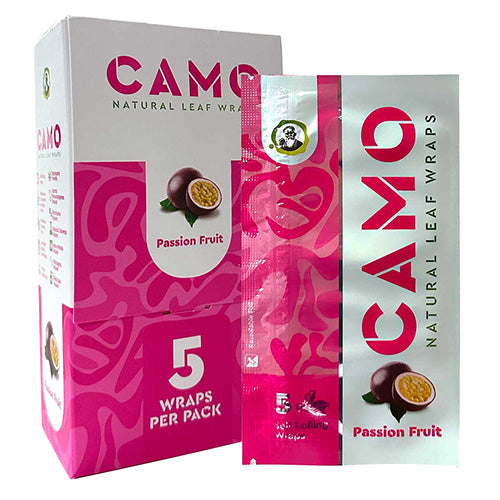 [M1054] CAMO Natural Leaf Wraps Passion Fruit 5-Pack 25ct