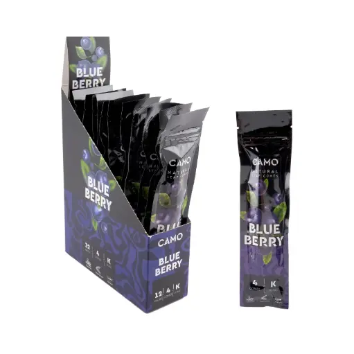 [M1060] CAMO Natural Leaf Cones Blueberry 4-Pack 12ct