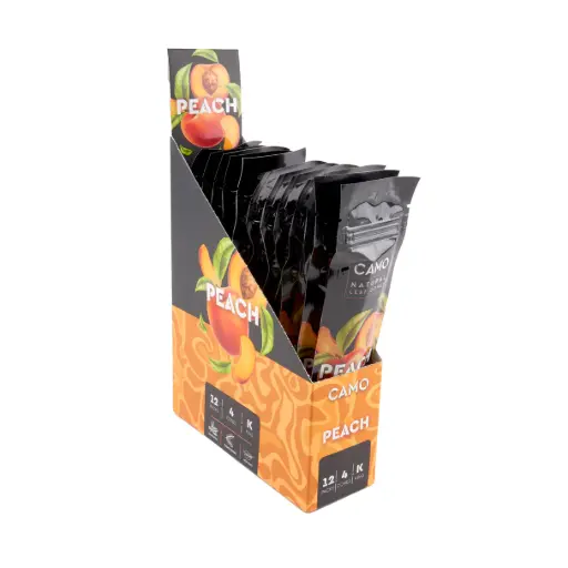 [M1064] CAMO Natural Leaf Cones Peach 4-Pack 12ct