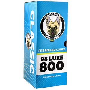 [M1071] CONE SUPPLY Classic White 98mm Size Cones 800ct