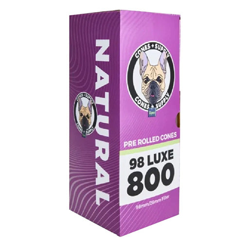 [M1075] CONE SUPPLY Natural Brown 98mm Size Cones 800ct