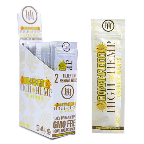 [M1164] HIGH HEMP Wraps Banana 25ct