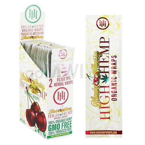 [M1166] HIGH HEMP Wraps Blazin' Cherry 25ct