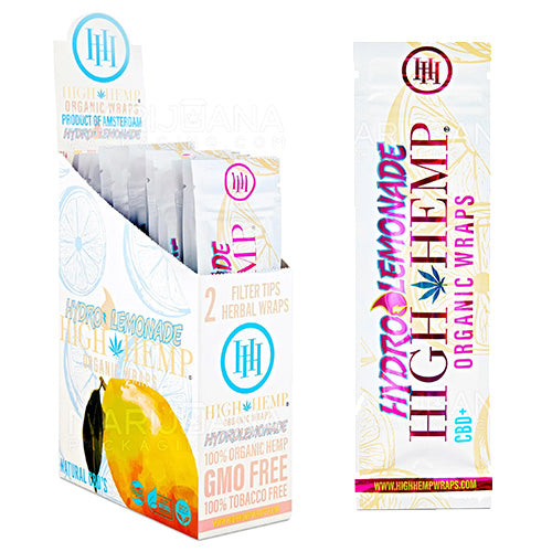 [M1171] HIGH HEMP Wraps Hydro Lemonade 25ct