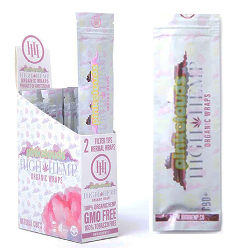 [M1176] HIGH HEMP Wraps Pink Clouds 25ct