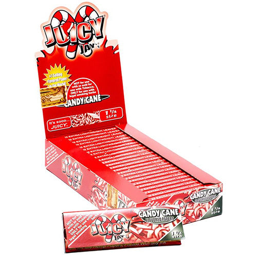[M1184] JUICY JAY'S Papers 11/4 Size Candy Cane 24ct (Discontinued)