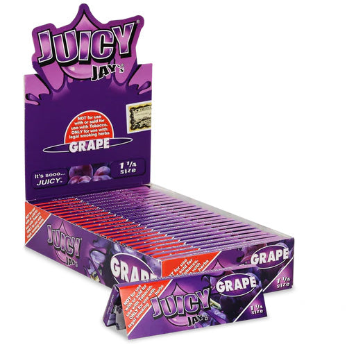 [M1189] JUICY JAY'S Papers 11/4 Size Grape 24ct