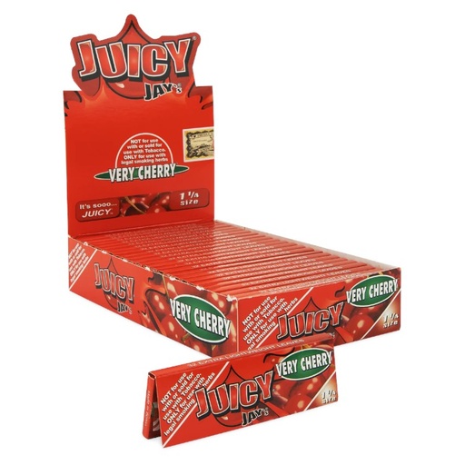 [M1213] JUICY JAY'S Papers 11/4  Connoisseur Very Cherry 24ct