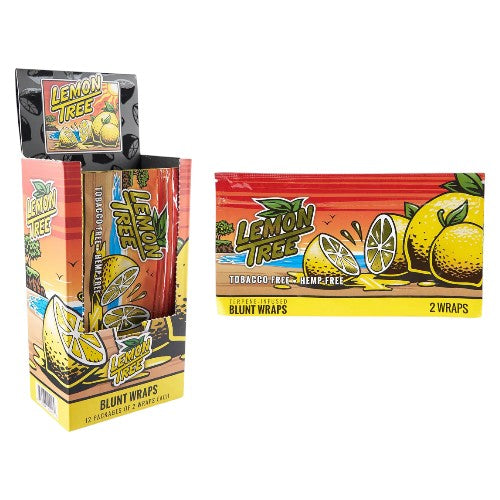 [M1420] ORCHARD BEACH Lemon Tree Terpene Infused Blunt Wraps 2-Pack 12ct