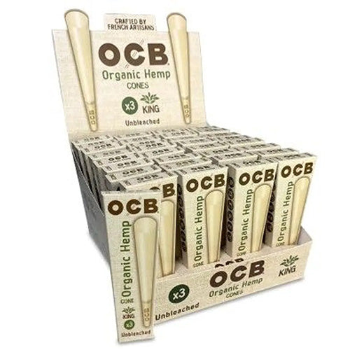 [M1426] OCB Cones Organic Hemp King Size 3/32ct