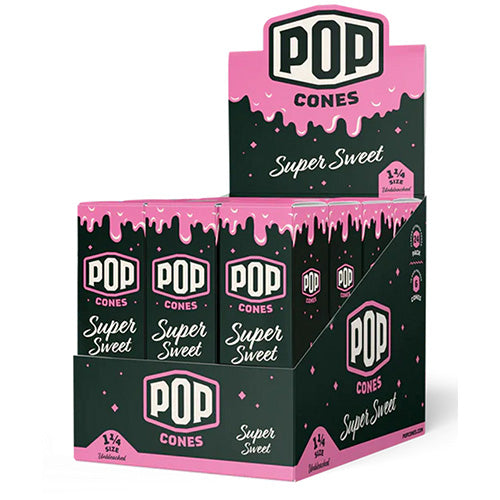 [M1441] POP CONES Unbleached Cones Super Sweet 11/4 Size 6/24ct