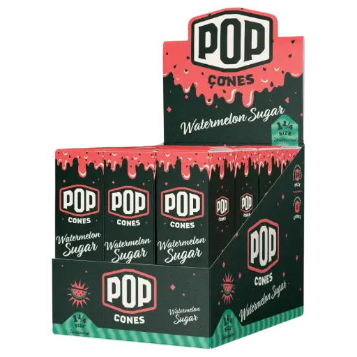 [M1448] POP CONES 2.0 Unbleached Cones Watermelon Sugar 11/4 Size 6/24ct