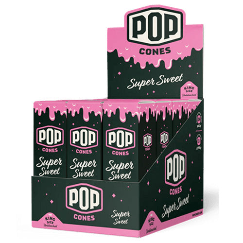 [M1461] POP CONES Unbleached Cones Super Sweet King Size 3/24ct