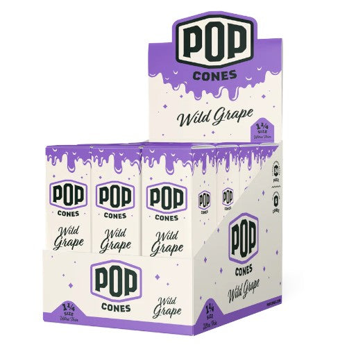 [M1485] POP CONES Ultra Thin Cones Wild Grape 11/4 Size 6/24ct